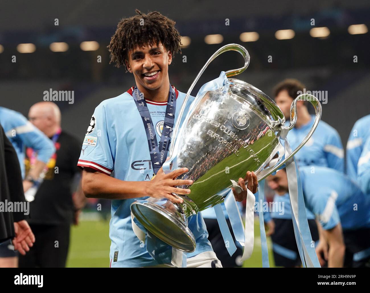 Photo de dossier datée du 10062023 de Rico Lewis de Manchester City