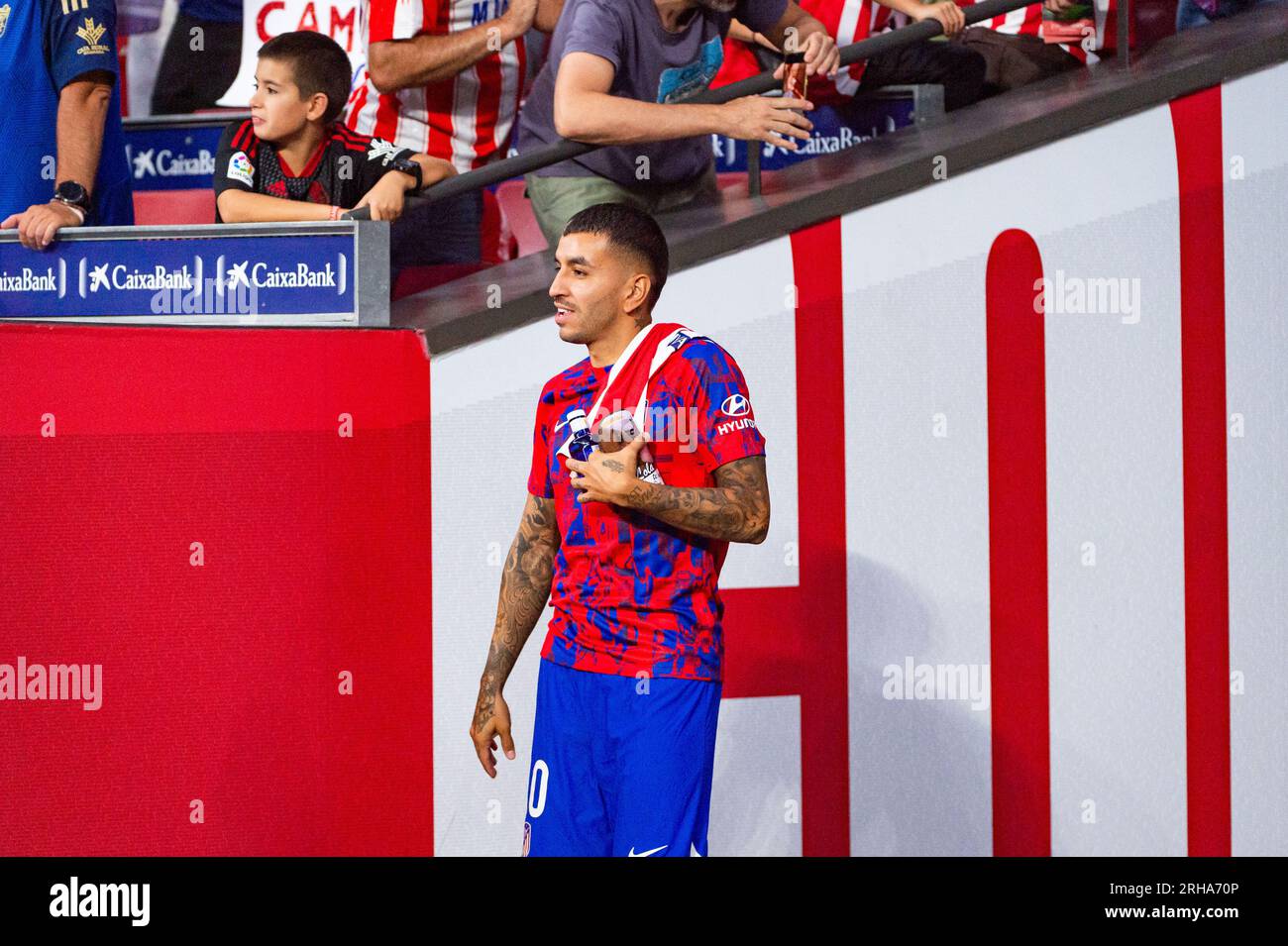 Angel Correa (Atletico Madrid) entre sur le terrain lors du match de football LaLiga EA Sports entre l'Atletico Madrid et Grenade à l'Estadio Civitas Metropolitano. Scores finaux ; Atletico Madrid 3-1 Grenade. Banque D'Images