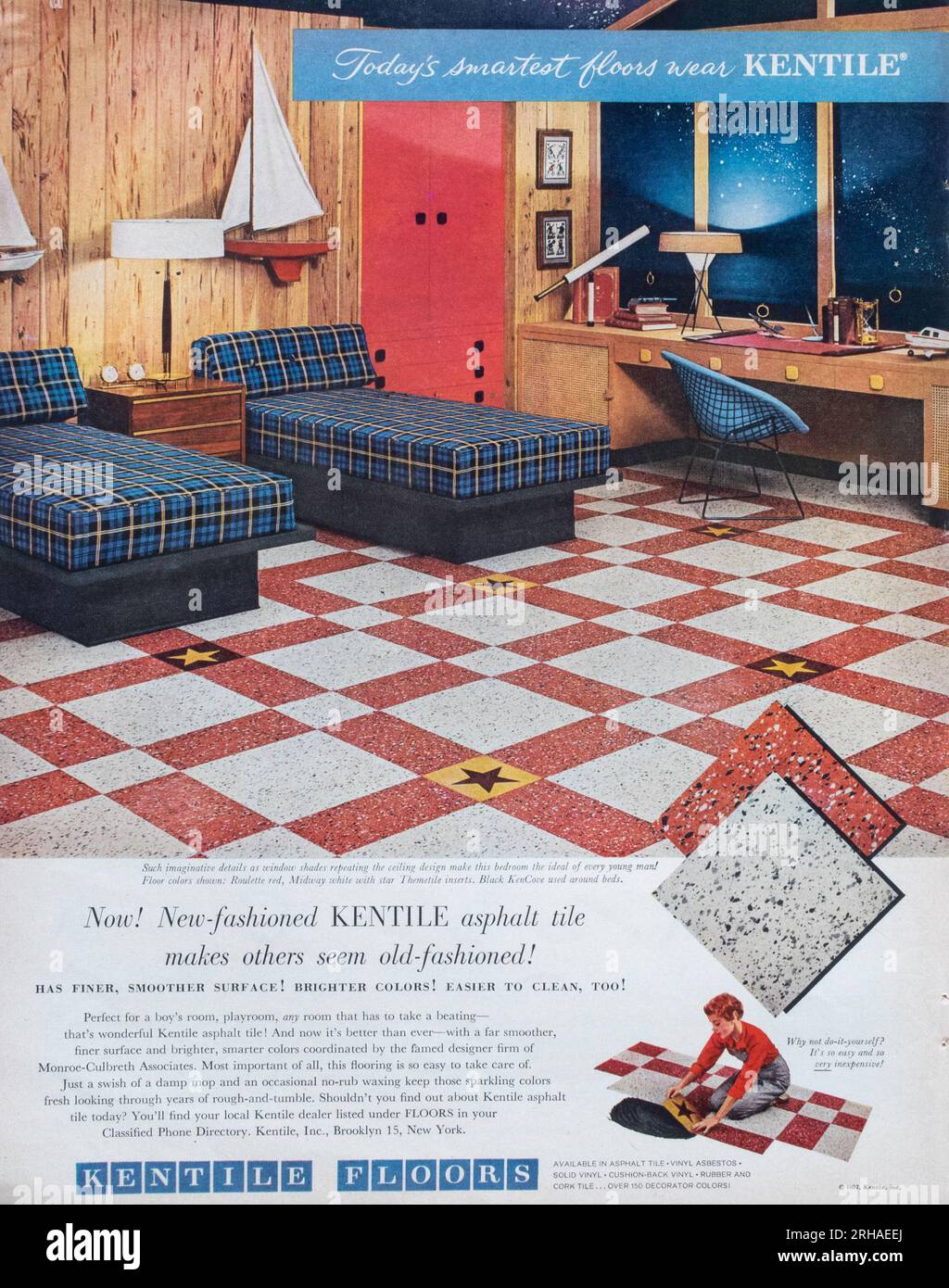 Millésime juin 1957 'McCall' s magazine issue advert, États-Unis Banque D'Images