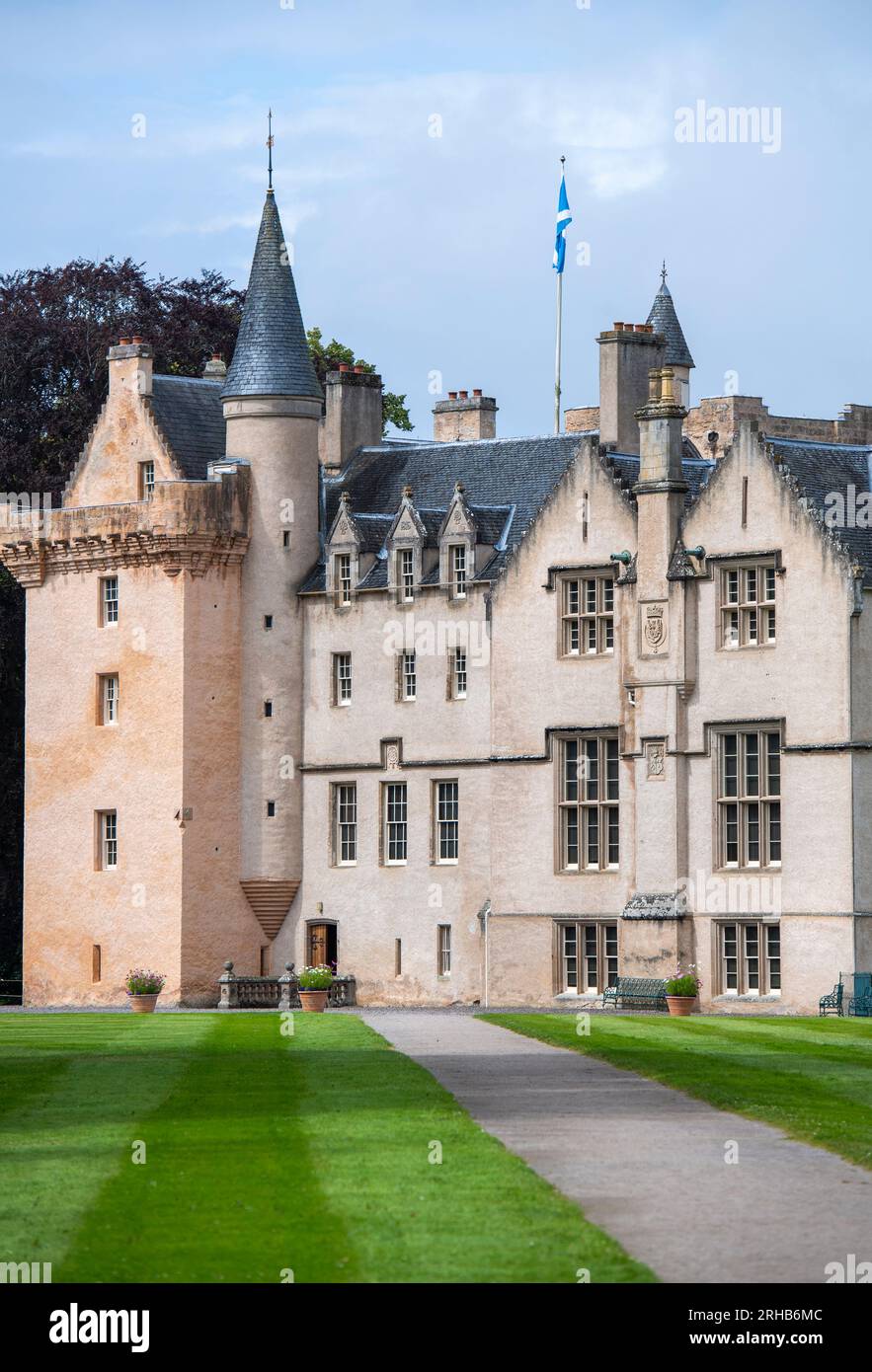 Château de Brodie près de Forres à Moray, Écosse, Royaume-Uni Banque D'Images