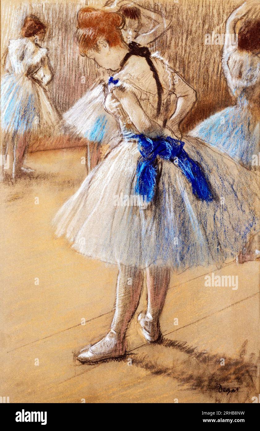 Peinture danseuse en haute résolution par Edgar Degas. Original du MET Museum. Banque D'Images
