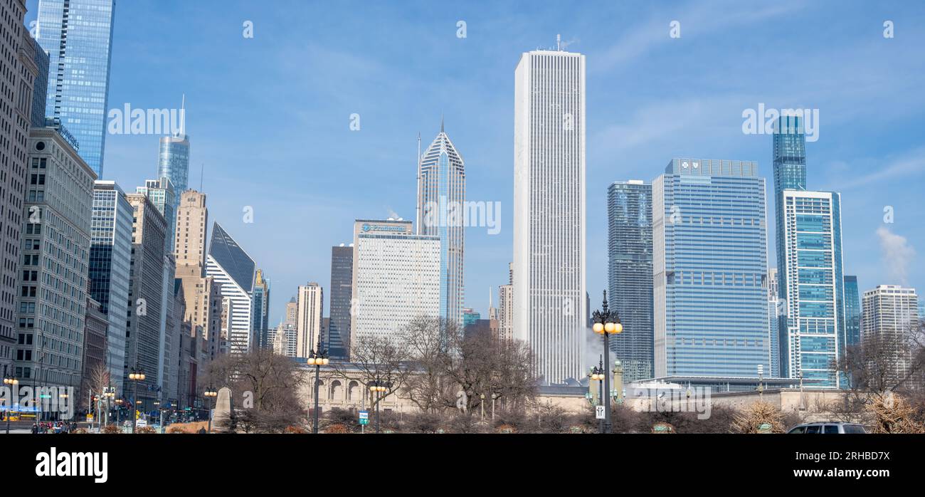 Les bâtiments de Chicago Banque D'Images