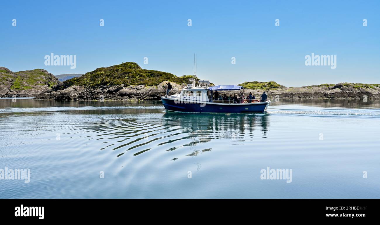 Île de Skye Elgol et Loch Scavaig du bateau de plaisance à Loch Coruisk Banque D'Images