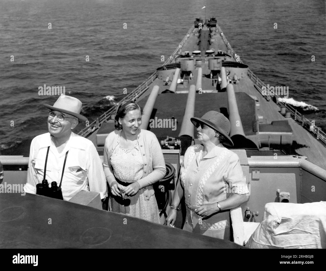 Marget Ruman Océan Atlantique : 18 septembre 1947 le président Harry truman, Mme ...