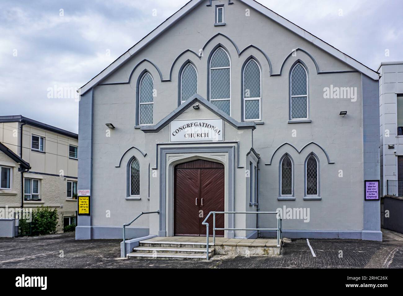 L'église congrégationaliste de Central Avenue, Bangor, County Down, Irlande du Nord. Banque D'Images
