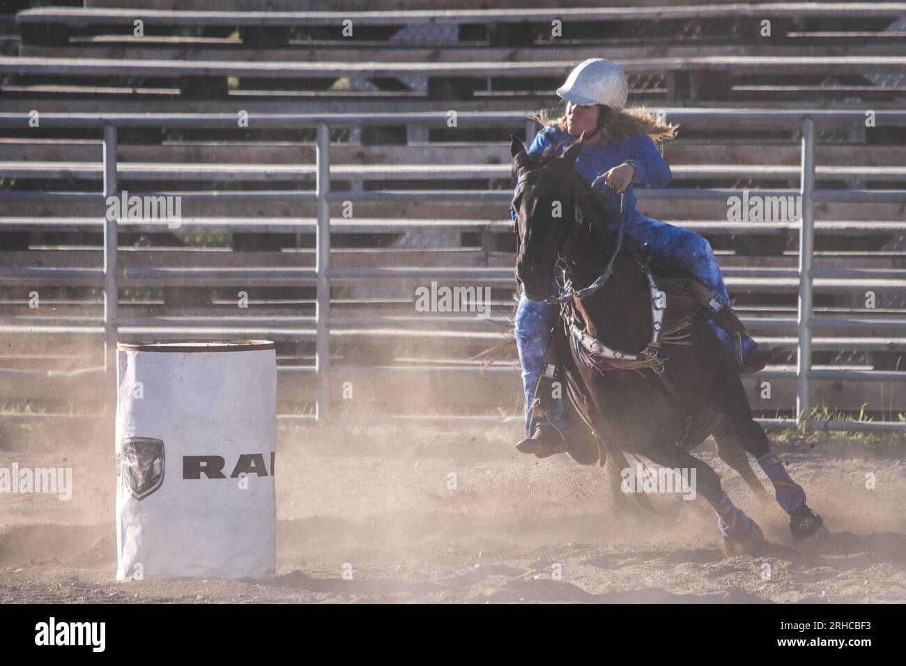 Augusta American Legion PRCA Rodeo Slack à Augusta, MT- été 2019 Banque D'Images