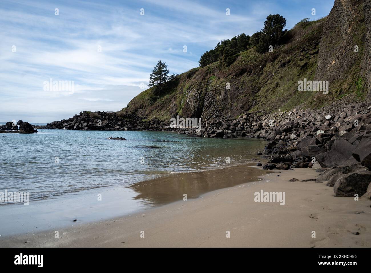 Phare de Yaquina Head Cobble Beach- Oregon 2022 Banque D'Images