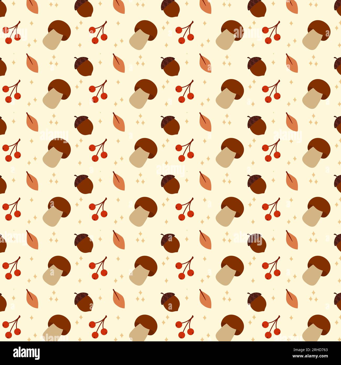 Motif automne confortable. Arrière-plan d'automne. Illustration vectorielle dans le style plat Illustration de Vecteur