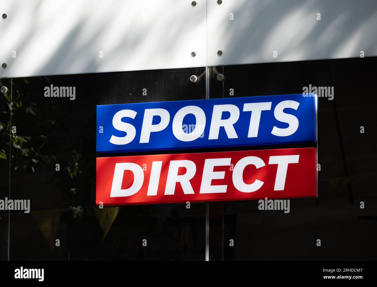 Enseigne de magasin Sports Direct, New Street, Birmingham, Royaume-Uni Banque D'Images