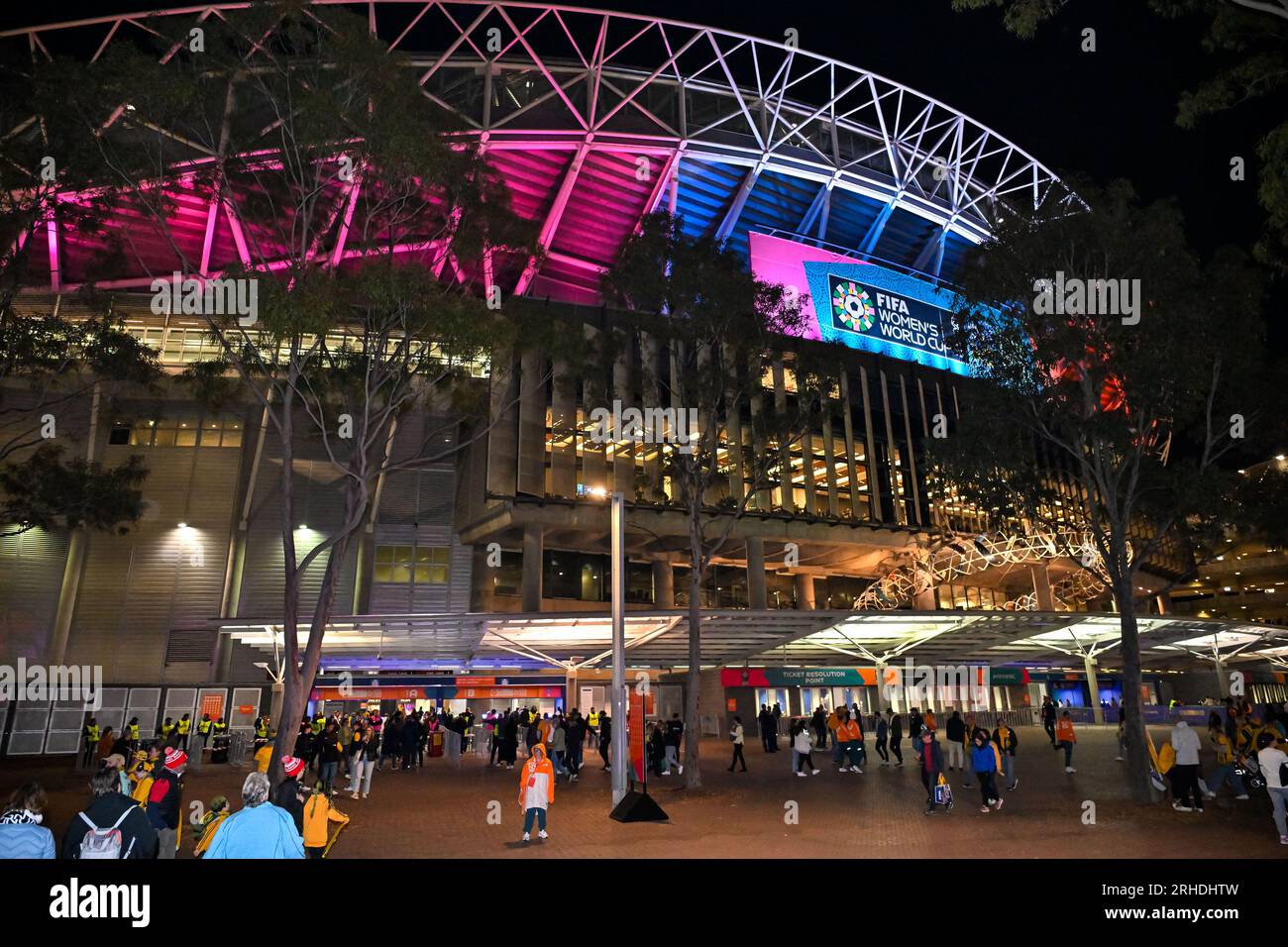 Sydney, Nouvelle-Galles du Sud, Australie, Stadium Australia coupe du monde féminine de la FIFA 2023 demi-finale match Australie - Angleterre au Stadium Australia (Accor Stadium) 16 août 2023, Sydney, Australie. (Keith McInnes/SPP) crédit : SPP Sport Press photo. /Alamy Live News Banque D'Images