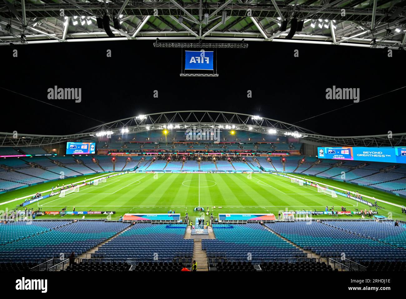 Sydney, Nouvelle-Galles du Sud, Australie, Stadium Australia coupe du monde féminine de la FIFA 2023 demi-finale match Australie - Angleterre au Stadium Australia (Accor Stadium) 16 août 2023, Sydney, Australie. (Keith McInnes/SPP) crédit : SPP Sport Press photo. /Alamy Live News Banque D'Images