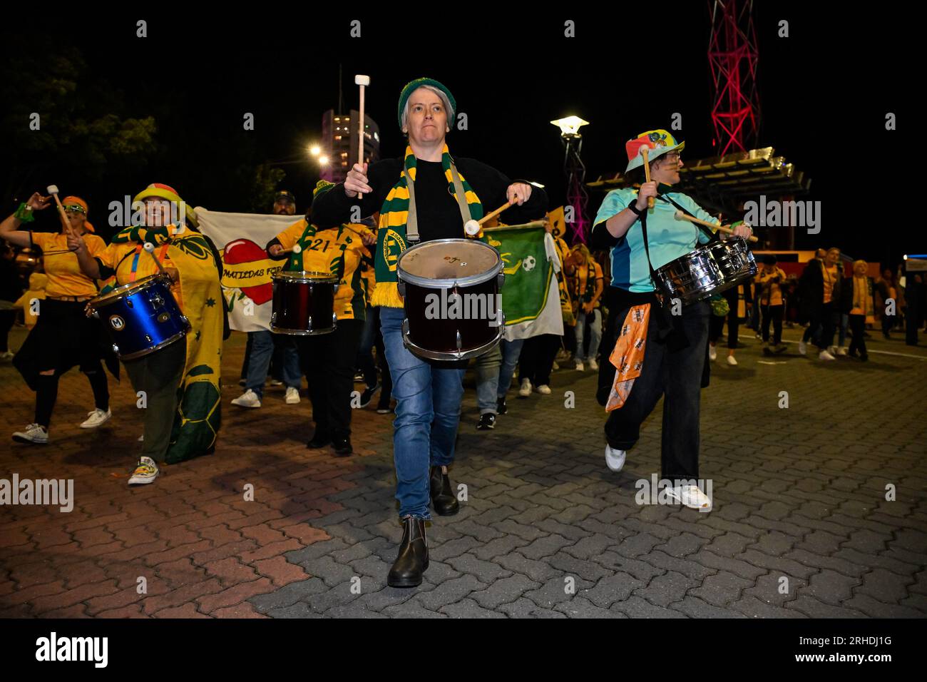 Sydney, Nouvelle-Galles du Sud, Australie, supporters australiens demi-finale de la coupe du monde féminine de la FIFA 2023 Australie contre Angleterre au Stadium Australia (Accor Stadium) 16 août 2023, Sydney, Australie. (Keith McInnes/SPP) crédit : SPP Sport Press photo. /Alamy Live News Banque D'Images