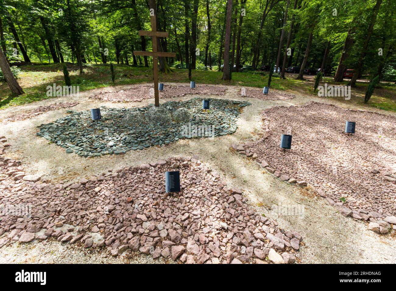 Parc commémoratif Trianon dans les montagnes de Sopron, Sopron, Hongrie Banque D'Images