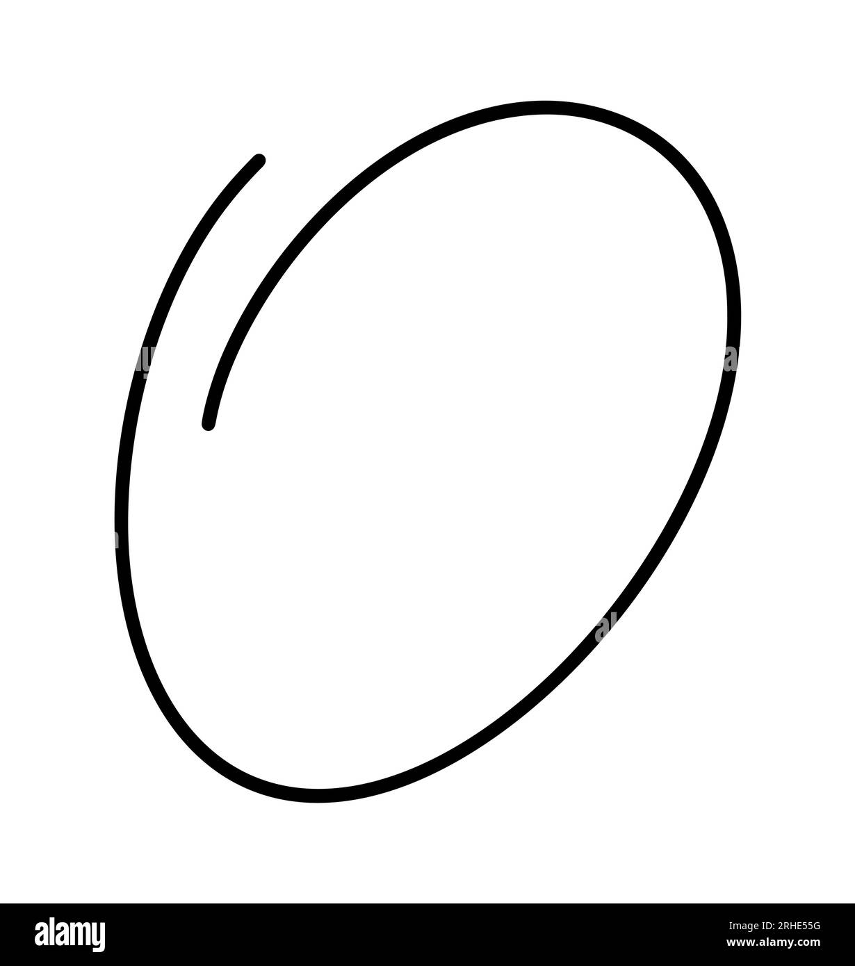 Esquisse de ligne de cadre circulaire dessinée à la main. Vecteur circulaire griffonnage griffon cercle rond pour élément de dessin de marque de note de message. Crayon ou stylo graffiti boule Illustration de Vecteur