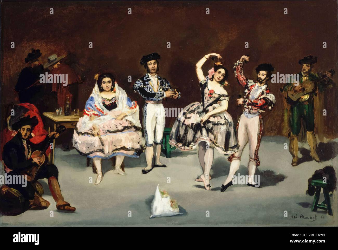 Edouard Manet, Ballet espagnol, peinture à l'huile sur toile, 1862 Banque D'Images