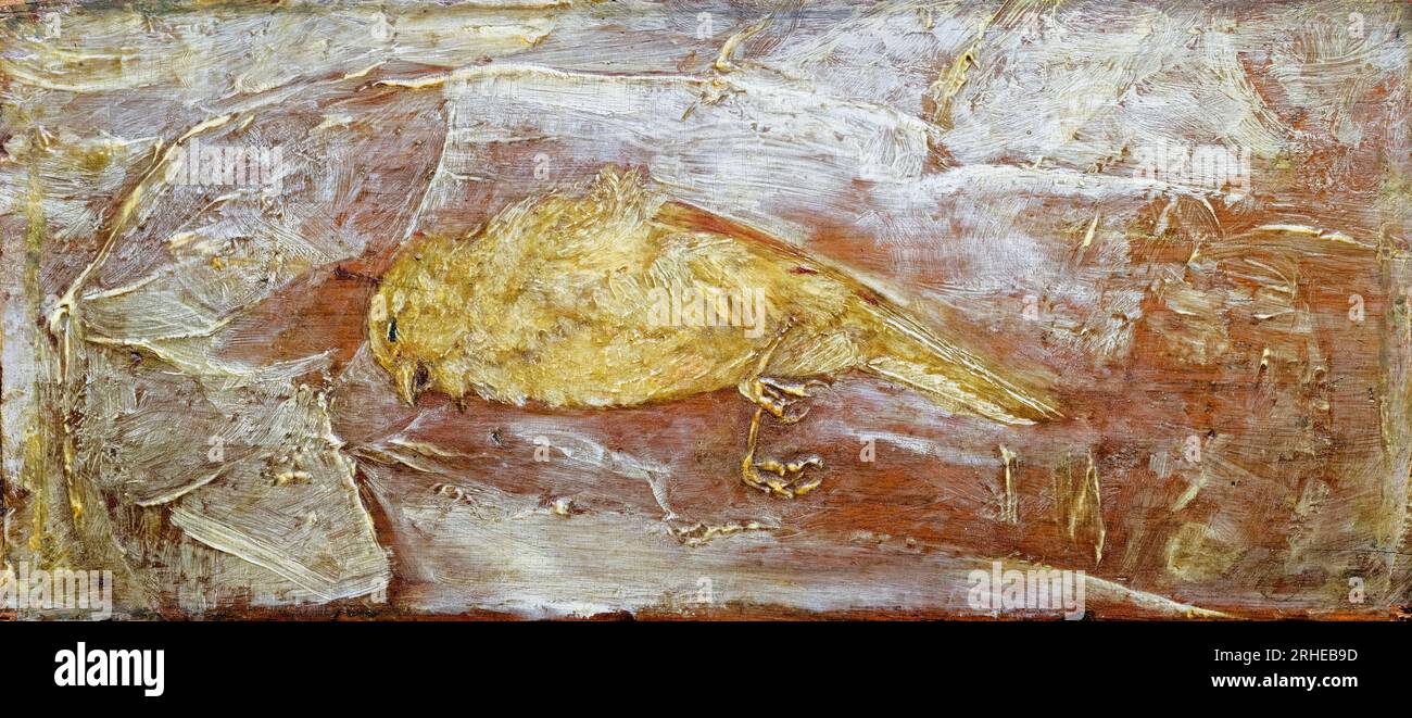 Albert Pinkham Ryder, Dead Bird, peinture à l'huile sur panneau, 1890-1899 Banque D'Images