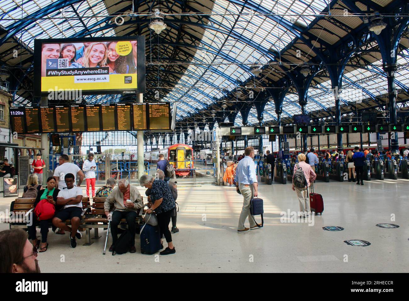 brighton station hall sussex angleterre royaume-uni Banque D'Images