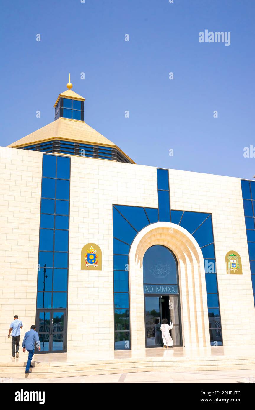 La cathédrale notre-Dame d'Arabie. Cathédrale catholique dans l'Awali, Bahreïn. Il sert de siège au Vicaire apostolique d'Arabie du Nord. Banque D'Images
