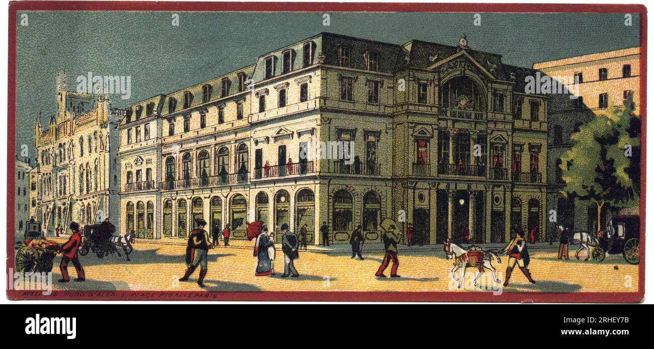 Grands Hotels : vue extérieure de l'Avenida Palace a Lisbonne au Portugal - carte d'une série présentant les Hotels de la Compagnie internationale des Grands Hotelss', fin 19 eme-debut 20 eme siecle Banque D'Images