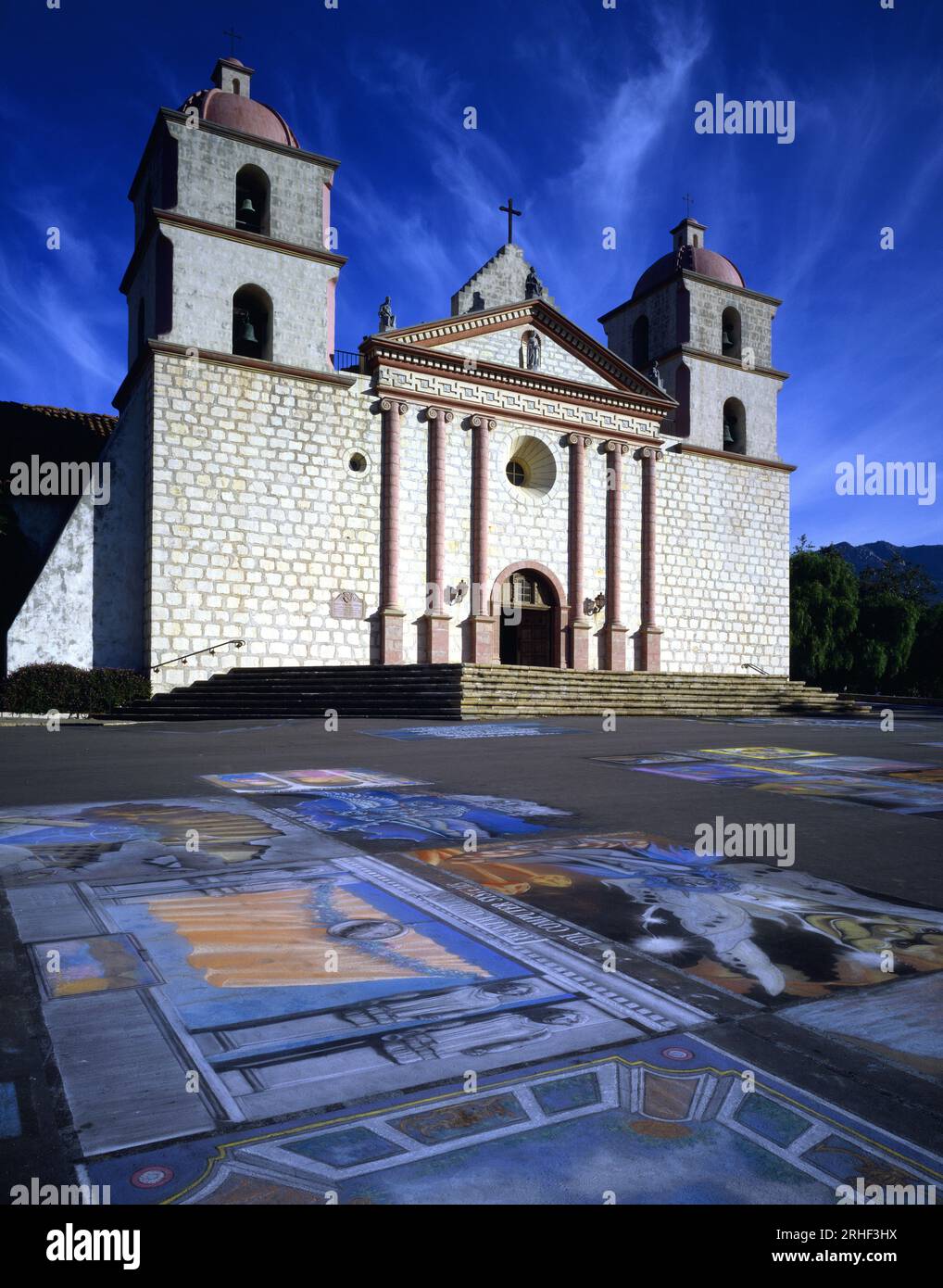 Mission Santa Barbara à Santa Barbara, Californie. ÉTATS-UNIS Banque D'Images