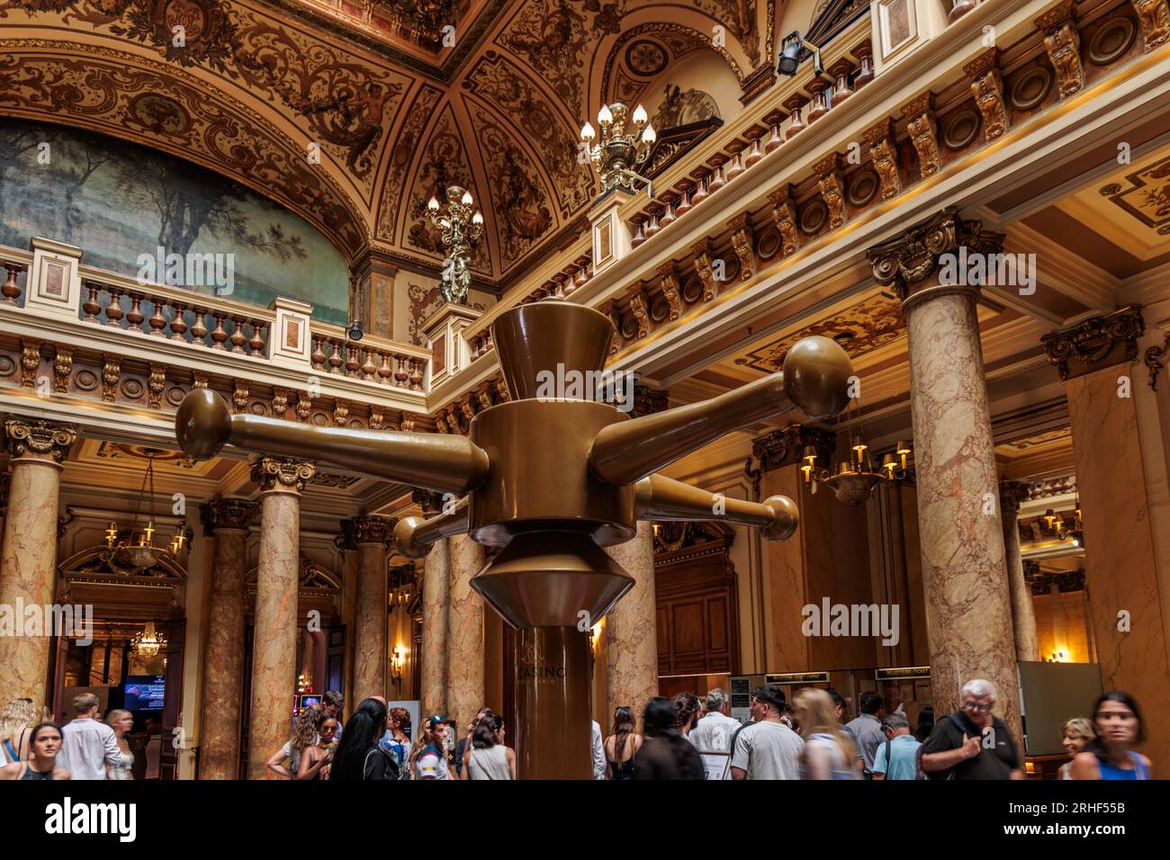 L'atrium à l'intérieur du Casino Monte Carlo Banque D'Images