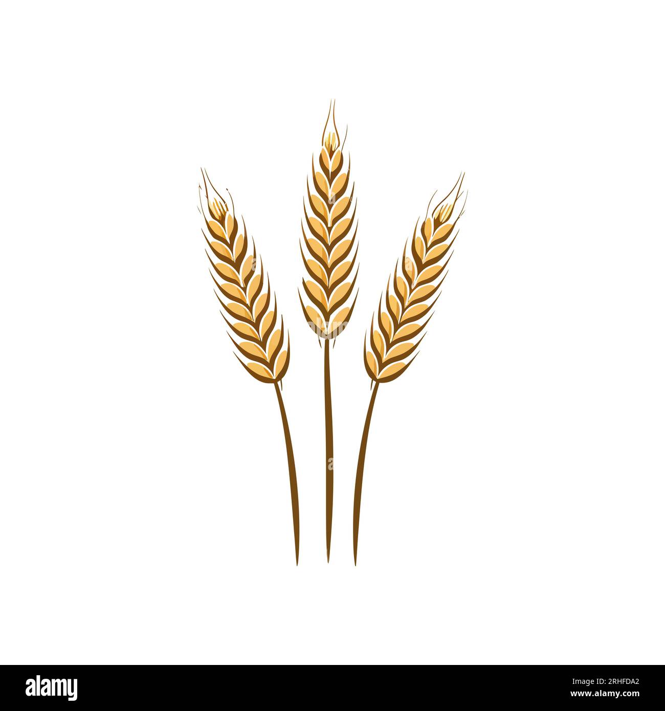 Logo Agriculture Wheat. Illustration vectorielle Illustration de Vecteur