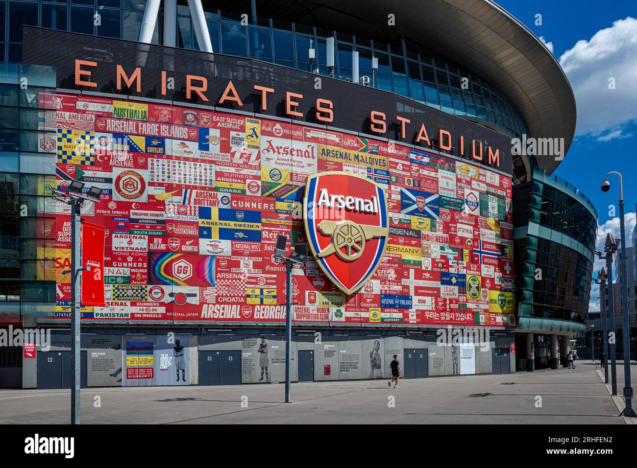 Arsenal FC Emirates Stadium Highbury Londres. Arsenal football Stadium - l'Emirates Stadium aka Arsenal Stadium a été achevé en 2006, capacité 60 704. Banque D'Images