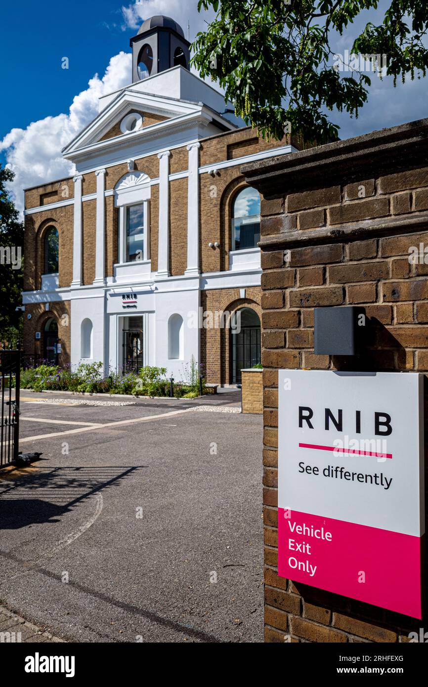RNIB HQ London au Grimaldi Building, 154a Pentonville Rd, Londres. Banque D'Images
