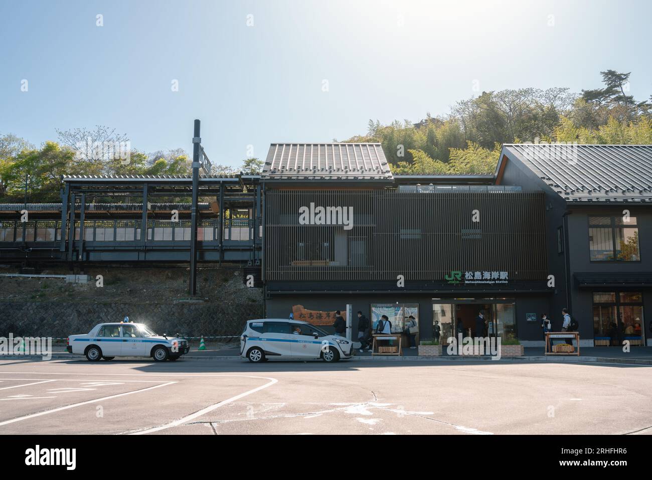 Miyagi, Japon - 19 avril 2023 : gare de Matsushima Kaigan Banque D'Images