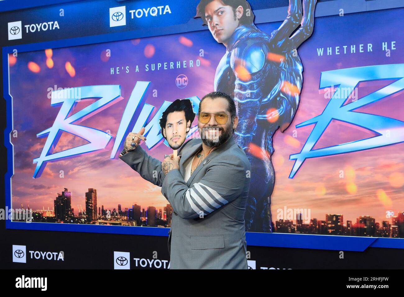 15 août 2023, Los Angeles, Californie, USA : LOS ANGELES - 15 AOÛT : Angel Manuel Soto, photo de Xolo Mariduena au Warner Bros. Projection spéciale Blue Beetle (sans acteurs en raison de la grève) au TCL Chinese Theatre IMAX (image de crédit : © Nina Prommer/ZUMA Press Wire) À USAGE ÉDITORIAL SEULEMENT! Non destiné à UN USAGE commercial ! Banque D'Images