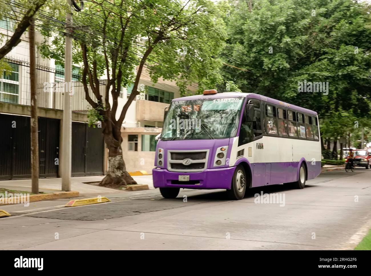 Bus à Mexico, Mexique Banque D'Images