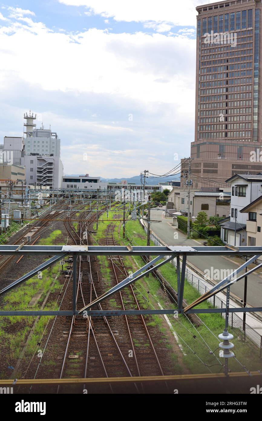 Yamagata City, préfecture de Yamagata, Japon, 16 août 2023.la ligne