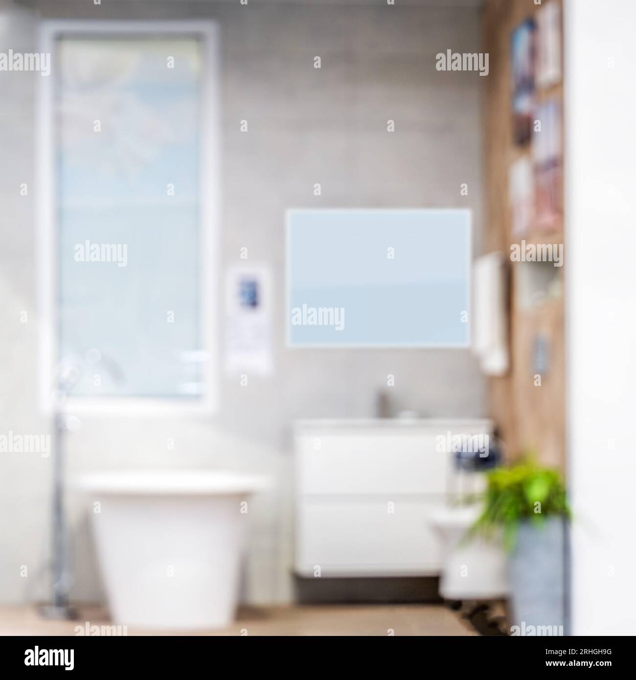 Arrière-plan de l'intérieur flou de salle de bain, pour l'affichage du produit Banque D'Images