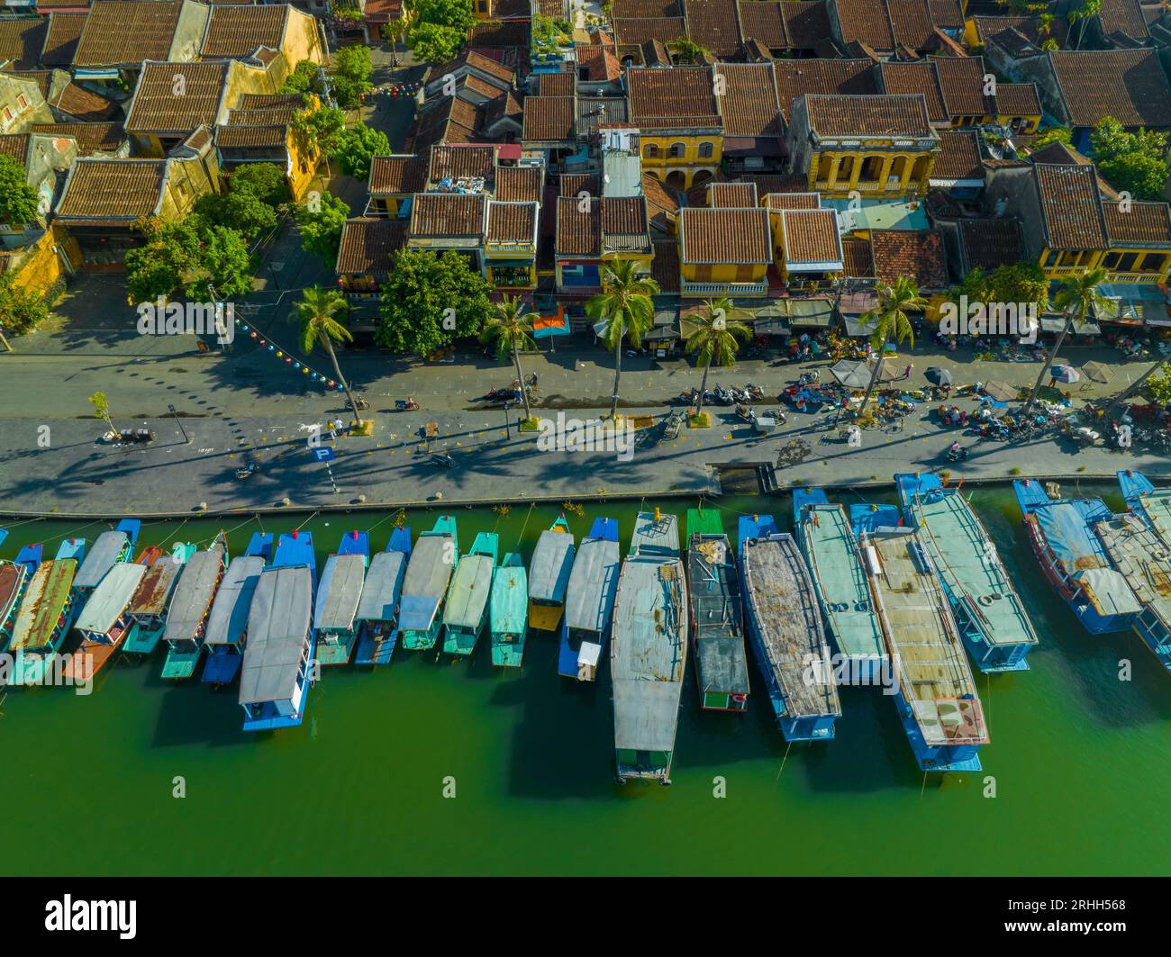 17 juin 2023 : vue panoramique de l'ancienne ville de Hoi an, province de Quang Nam, Vietnam Banque D'Images