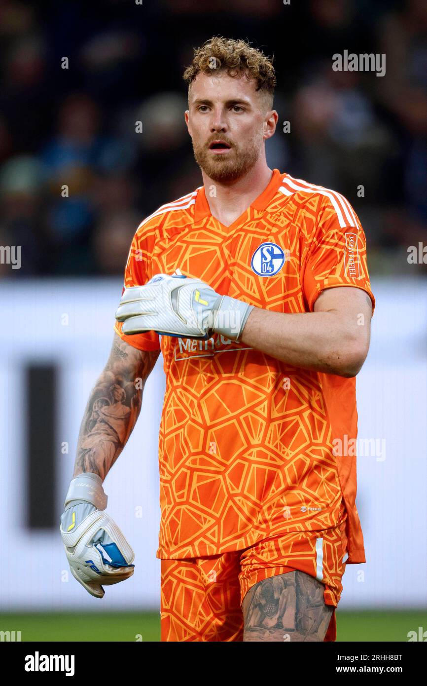 Mönchengladbach, Deutschland, 1. Fussball Bundesliga, 19.Spieltag Borussia Mönchengladbach : FC Schalke 04 0-0 04. 02. 2023 im Borussia Park in Mönchengladbach Torwart Ralf FÄHRMANN (FAEHRMANN) (S04) Foto : Norbert Schmidt, Duesseldorf Banque D'Images