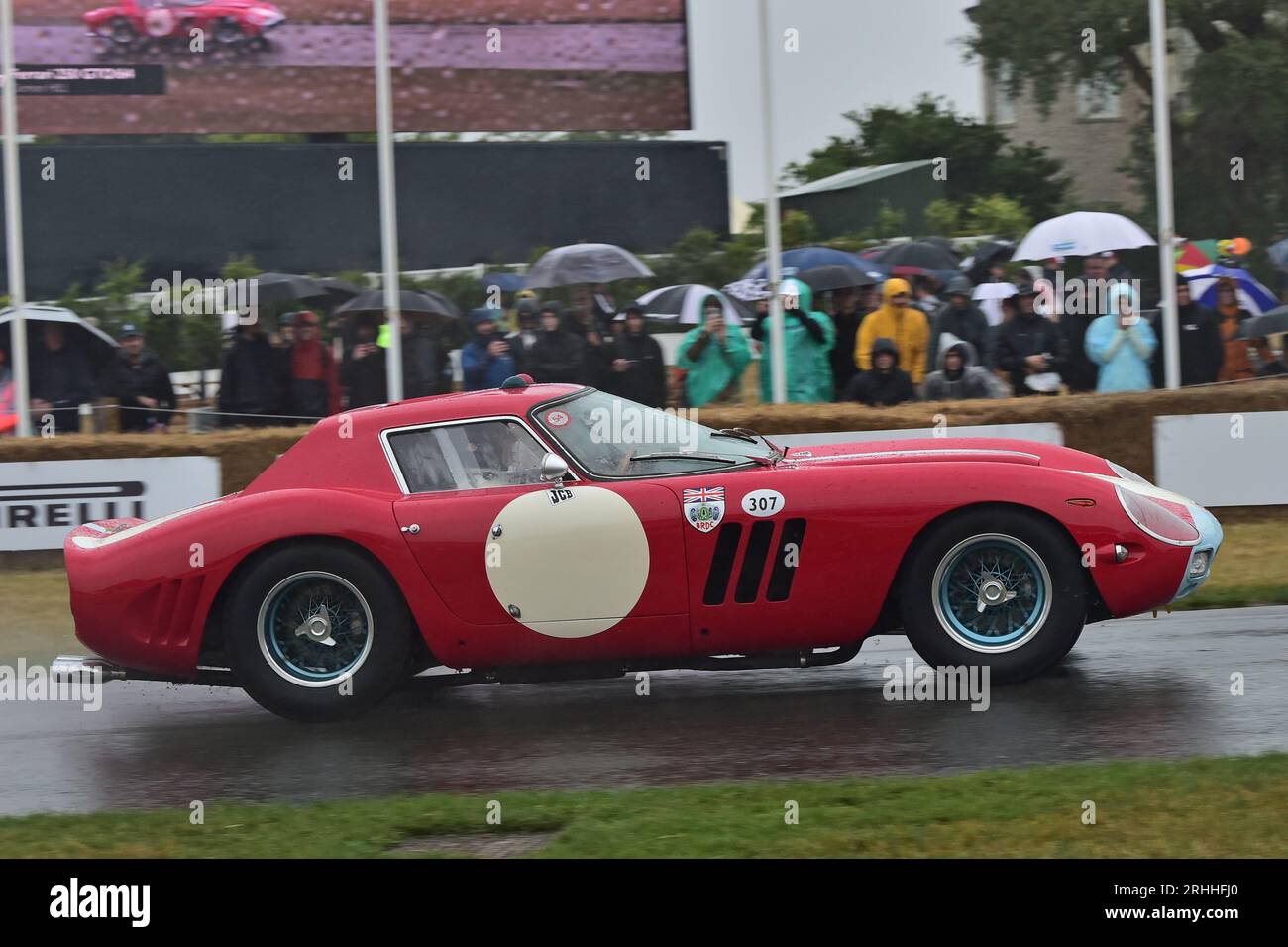 Damon Hill, Ferrari 250 GTO/64, Goodwood 75, The Racing Years, une petite mais indicative sélection de certaines des meilleures voitures de course et qui ont compet Banque D'Images