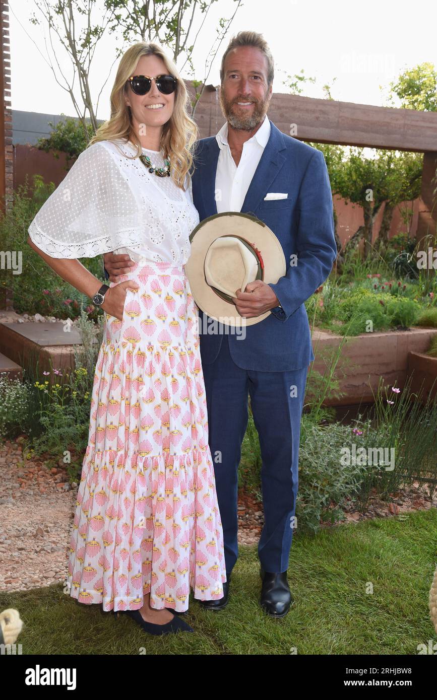 Ben Fogle, Marina Fogle, RHS Chelsea Flower Show 2018, Chelsea, Londres, Royaume-Uni Banque D'Images