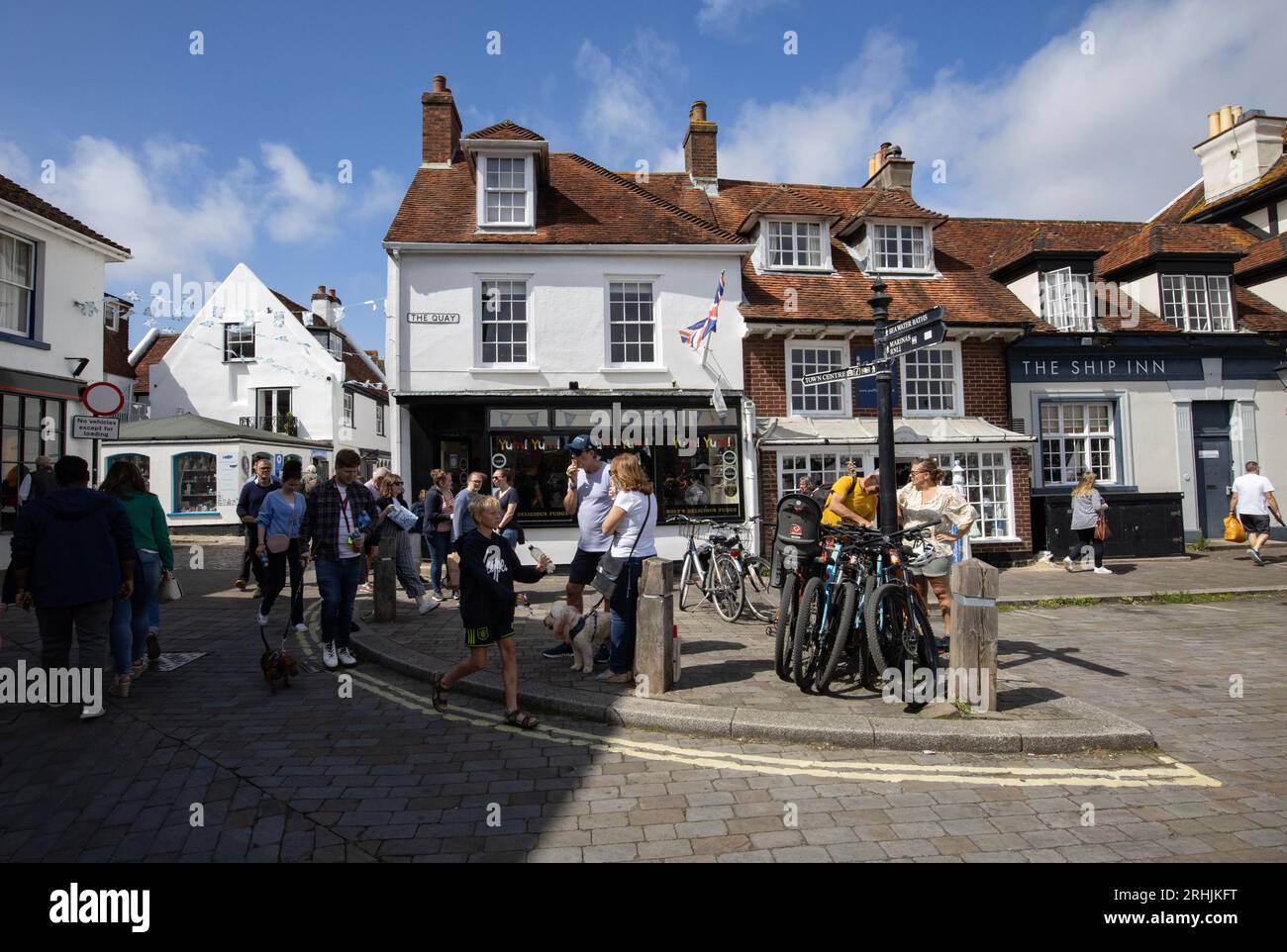 The Quay, Lymington, Hampshire, Angleterre, Royaume-Uni Banque D'Images