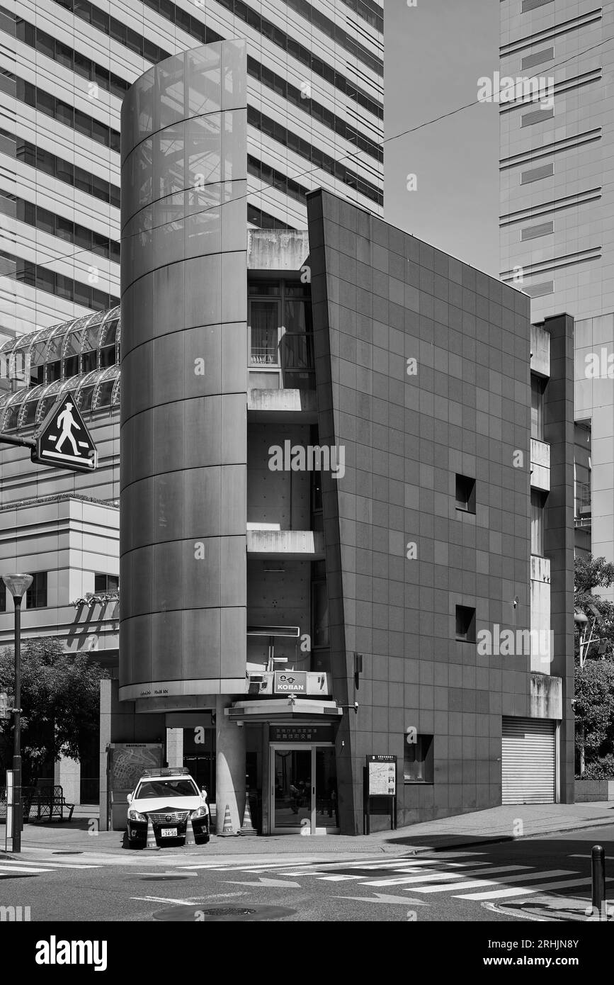 Kabukicho police Box (歌舞伎町交番), conçu par Tanabe Yoshio/Prime, 1994 ; Kabukicho, Shinjuku, Tokyo, Japon Banque D'Images