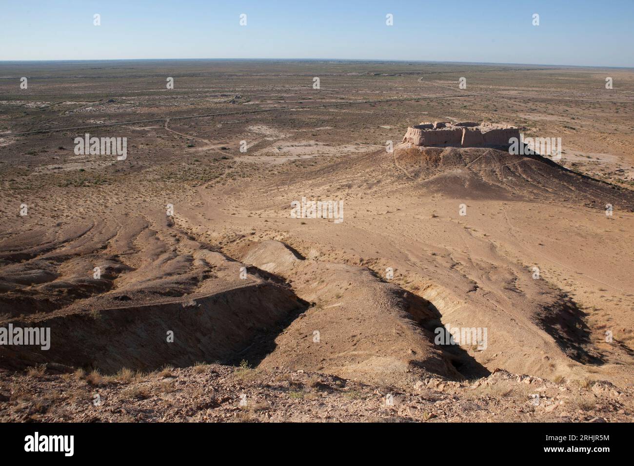 La forteresse Ayaz Kala du sixième siècle au Karakalpakstan, Ouzbékistan Banque D'Images