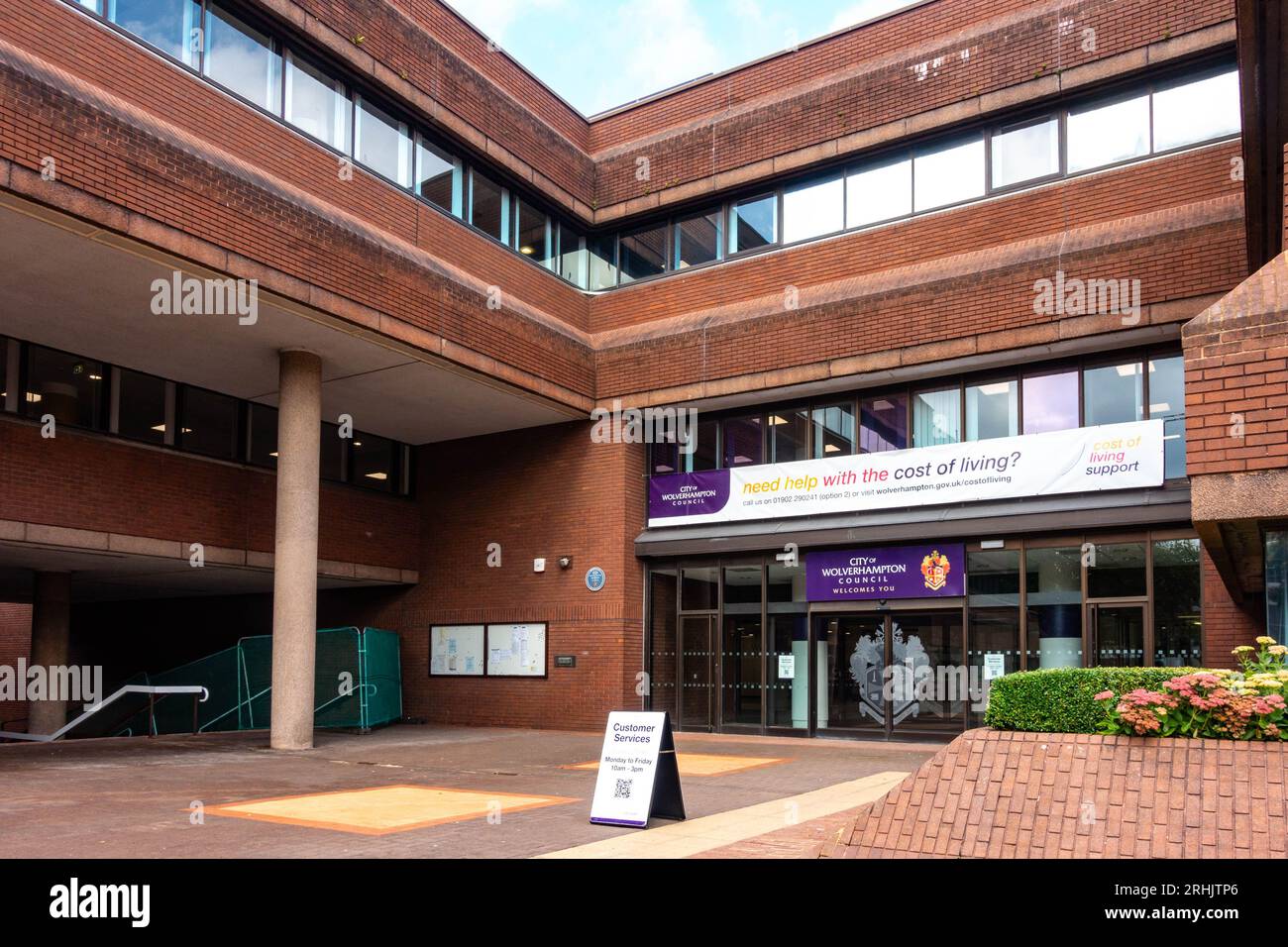 Wolverhampton Civic Centre, les bureaux du conseil d'où la ville est dirigée et administrée. Banque D'Images