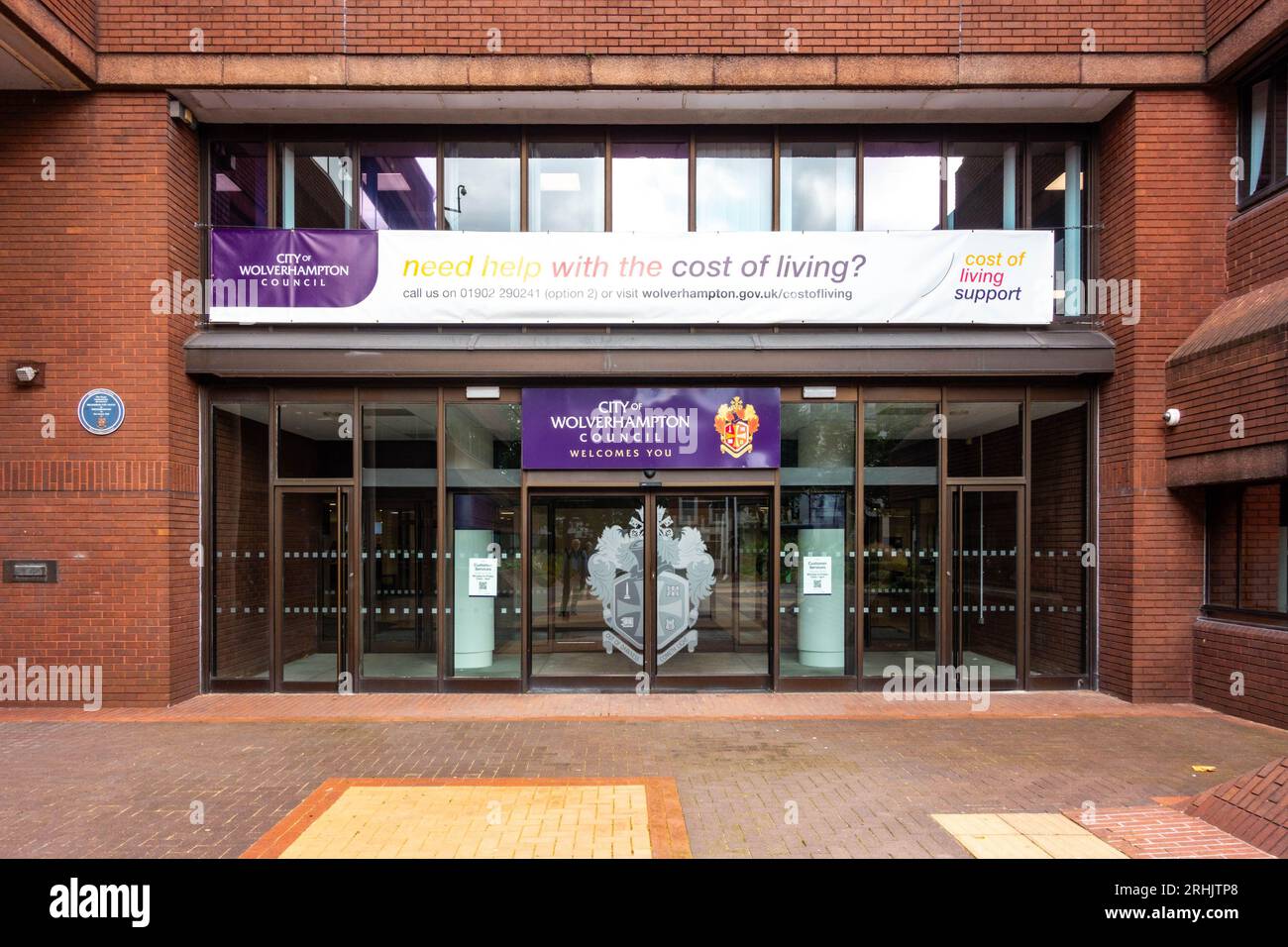 Wolverhampton Civic Centre, les bureaux du conseil d'où la ville est dirigée et administrée. Banque D'Images