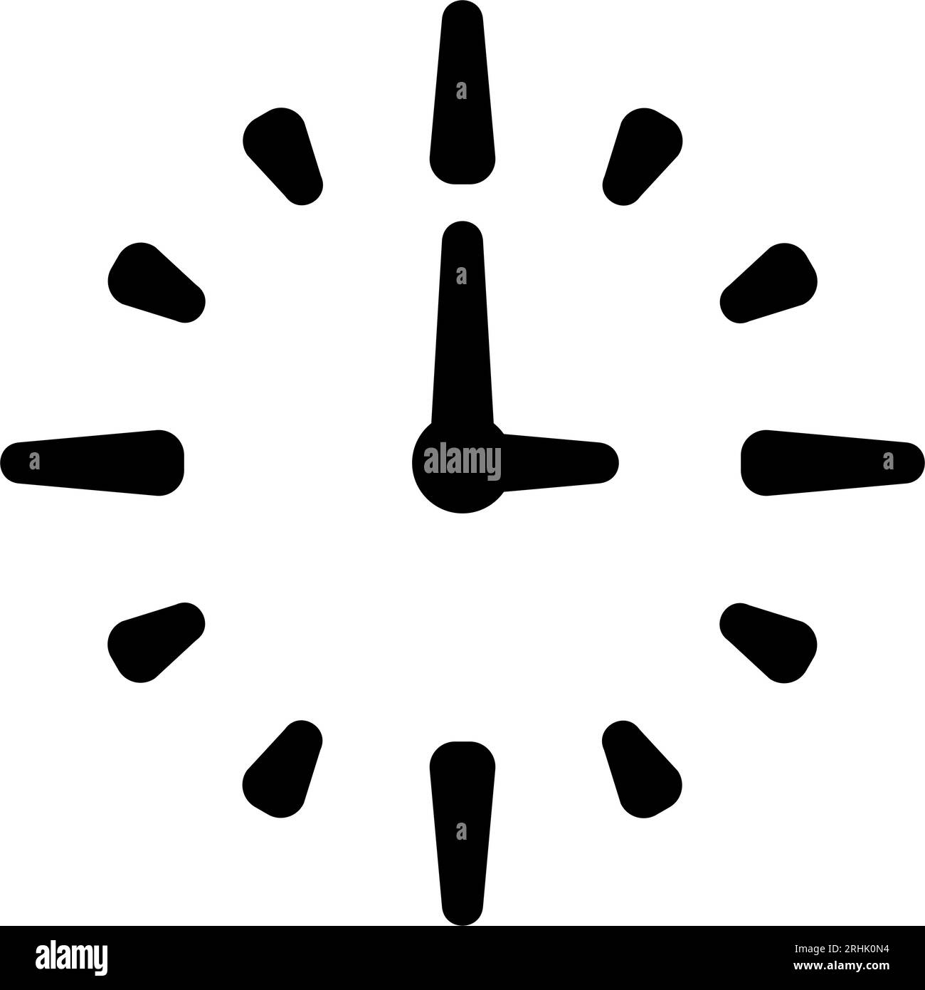 Symbole de l'icône de l'horloge analogique. Illustration vectorielle Illustration de Vecteur