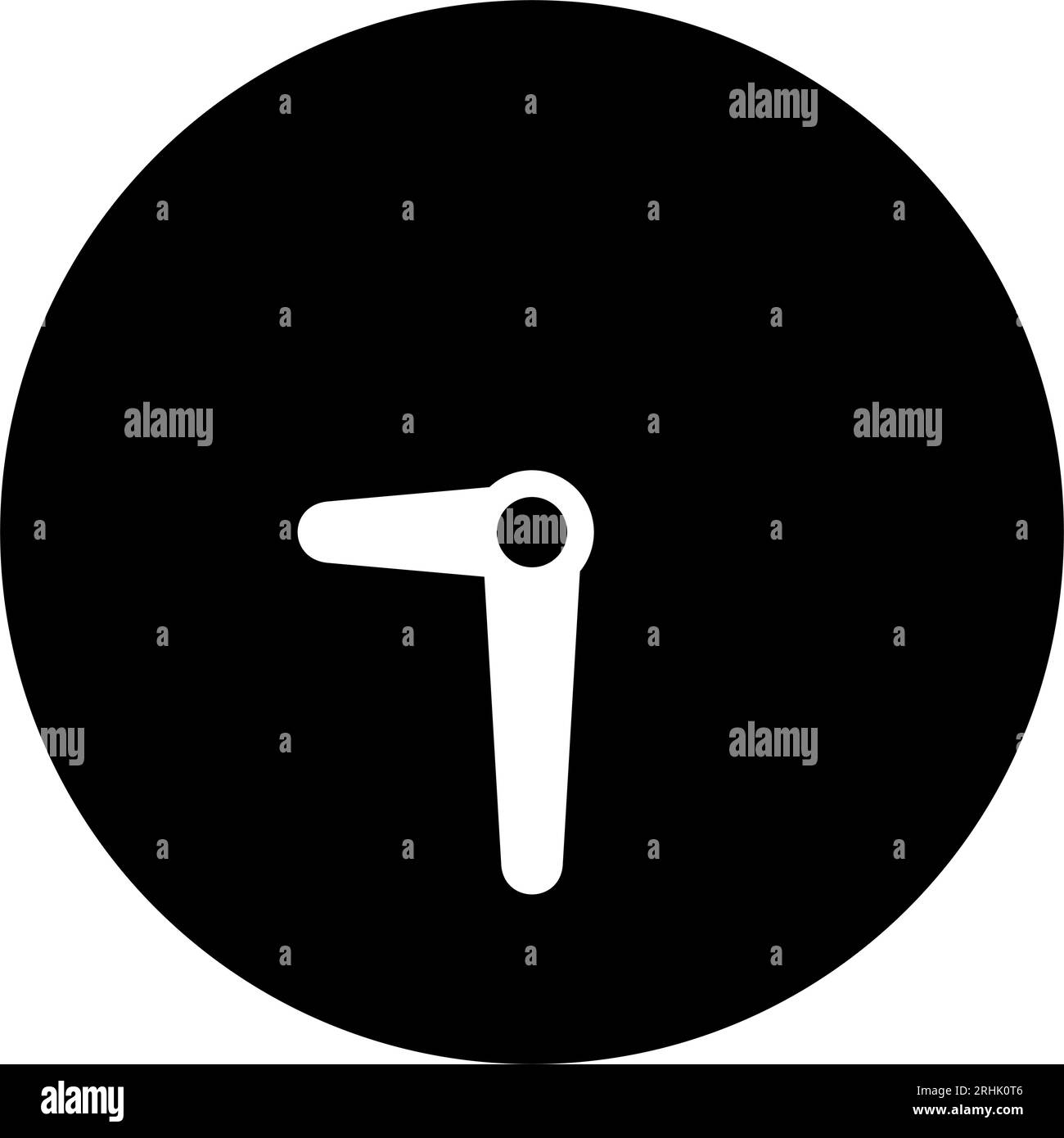 Symbole de l'icône de l'horloge analogique. Illustration vectorielle Illustration de Vecteur