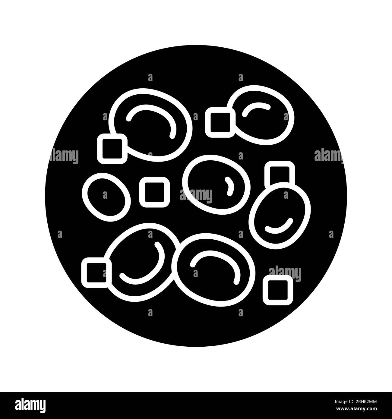 Icône de ligne de couleur de glucose de sang.Elément vectoriel isolé.Pictogramme de contour pour la page Web, l'application mobile, la promotion Illustration de Vecteur