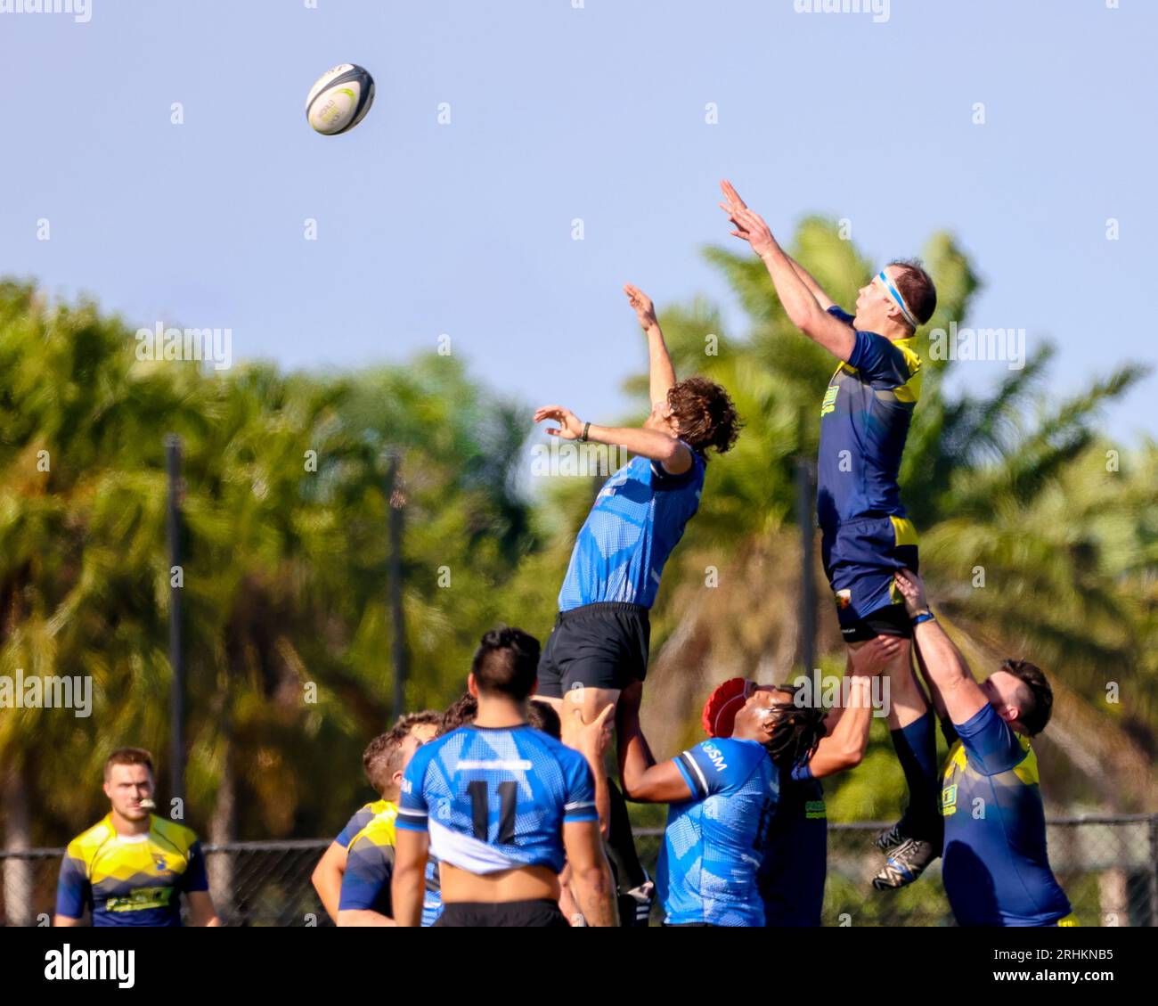 Ft Lauderdale RFC v Pelicans RC, 2-11-2023, fort Lauderdale, USA, photo : Chris Arjoon/Credit Banque D'Images