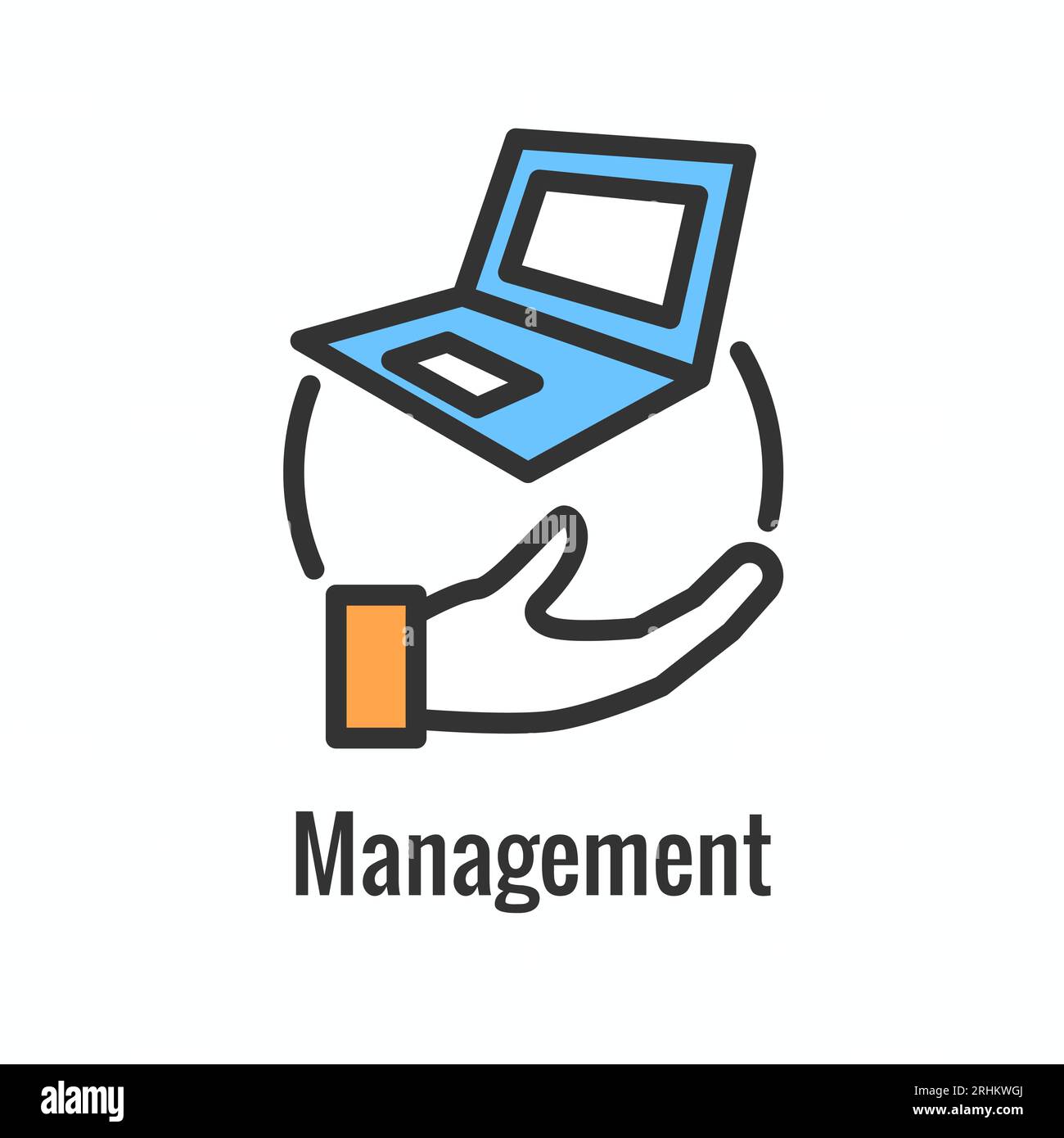 Icône de l'environnement de développement de Kubernetes montrant les avantages Illustration de Vecteur