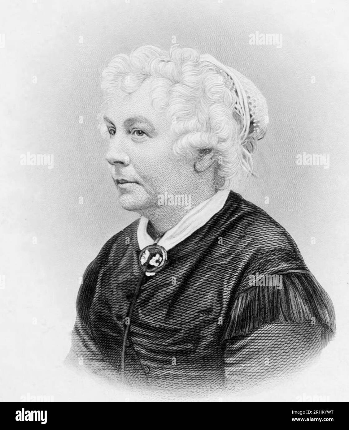Elizabeth Cady Stanton (née Cady ; 12 novembre 1815 – 26 octobre 1902) est une écrivaine et militante américaine qui a été une leader du mouvement des droits des femmes aux États-Unis au milieu et à la fin du 19e siècle Banque D'Images