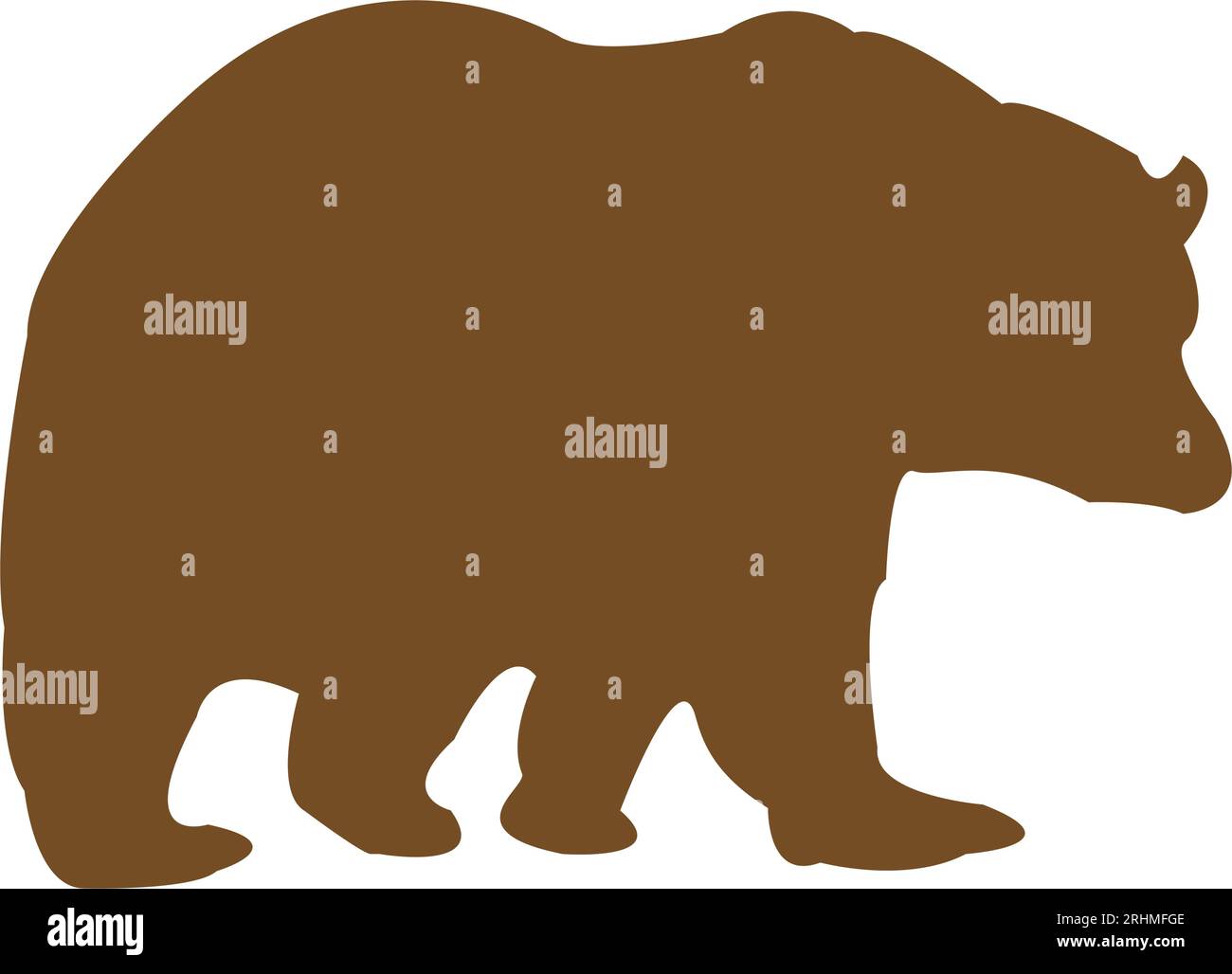 conception d'illustration vectorielle d'icône d'ours Illustration de Vecteur