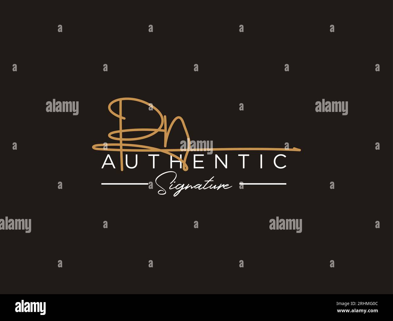 PN Signature logo Template Vector. Illustration de Vecteur